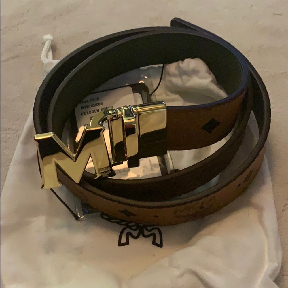MCM Brown women’s reversible belt